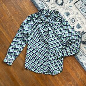Patterned blouse banana republic